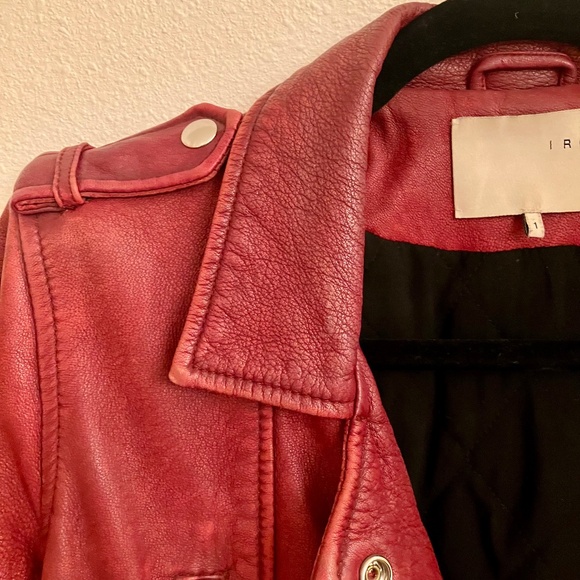 IRO Lamb Leather Jacket - Picture 3 of 8